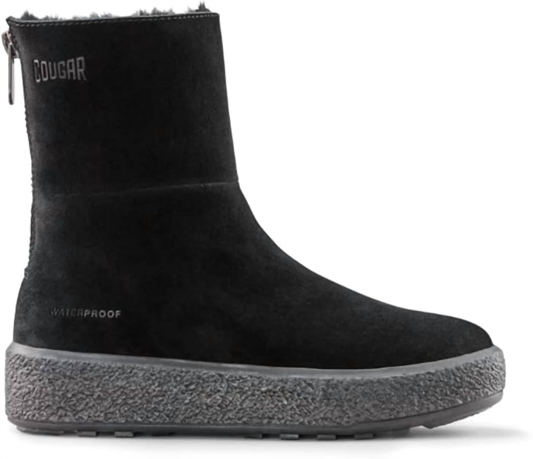 Cougar - Women's Button Waterproof Suede Boot