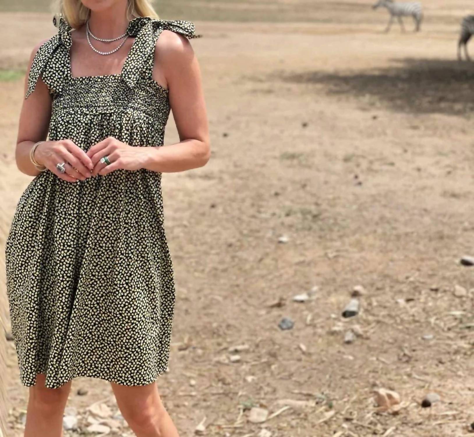 Buru - Lemon Tie Strap Dress
