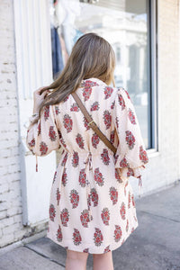 Entro - Floral Puff Sleeve Mini Dress