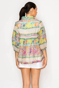 Meet Me In Santorini - Kallisti Festival Blouse