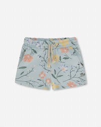 Deux Par Deux - Kids' Floral French Terry Short