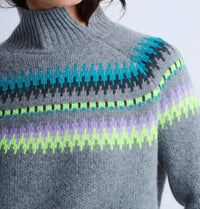 LISA TODD Fireside Cashmere Sweater in fog - women's sweater - view 4
