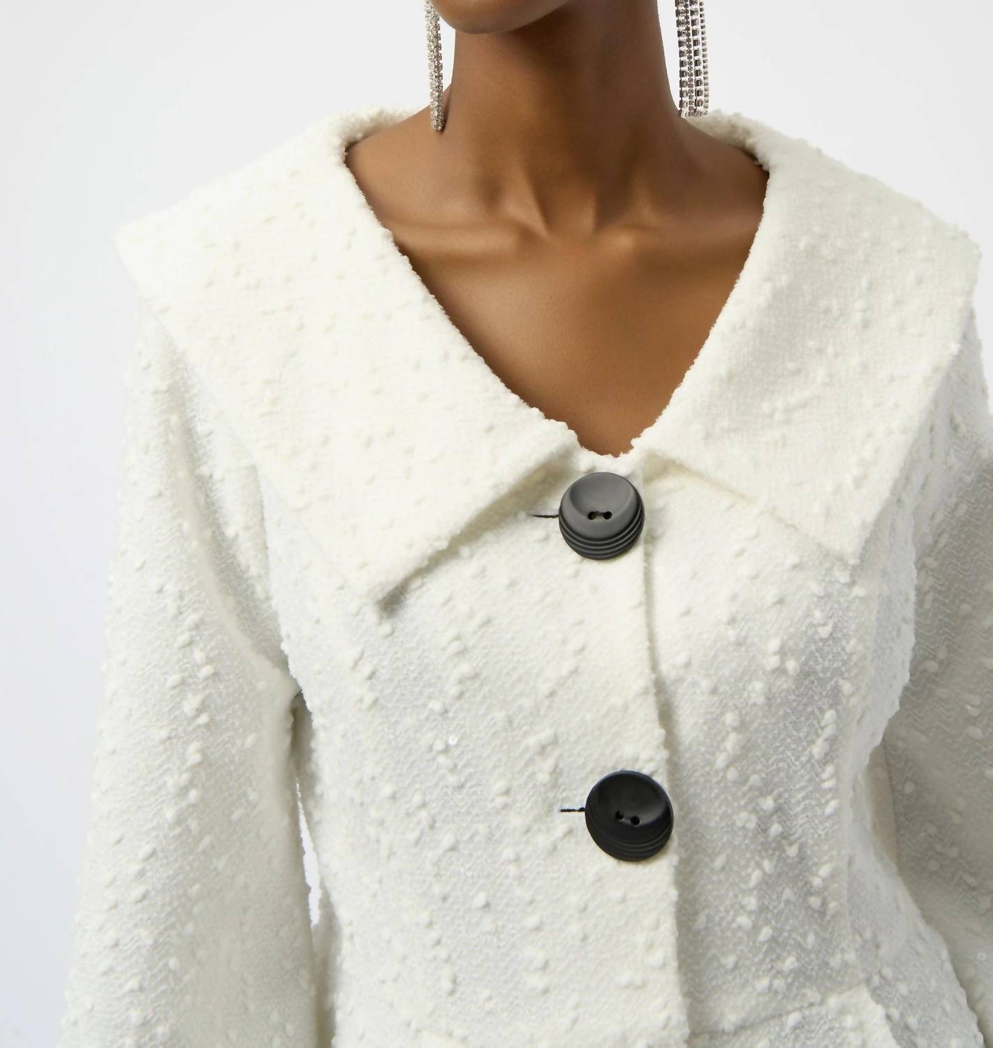 Joseph Ribkoff - Sequined Bouclé Peplum Jacket