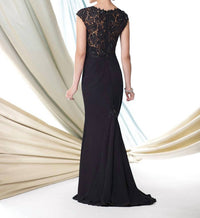 Montage By Mon Cheri - Chiffon Venice Lace Dress