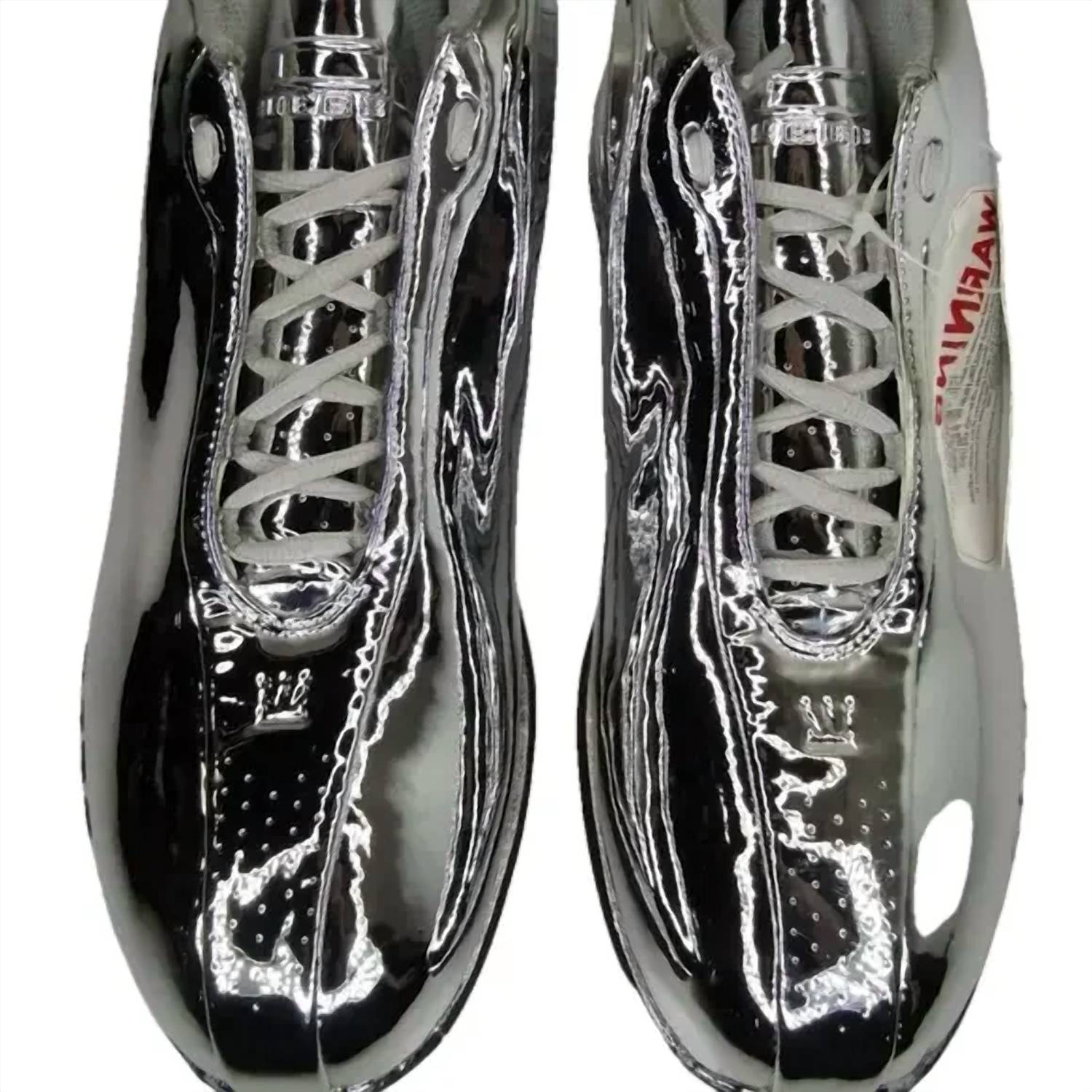 dada supreme Men's Dubbz Chrome Luxury Webb Basketball Sneakers in silver - men's sneaker - alternate view