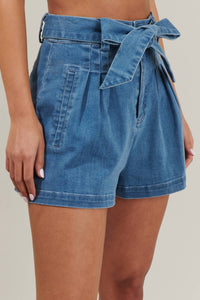 Sugarlips - Zoey Sky Pleated Denim Short