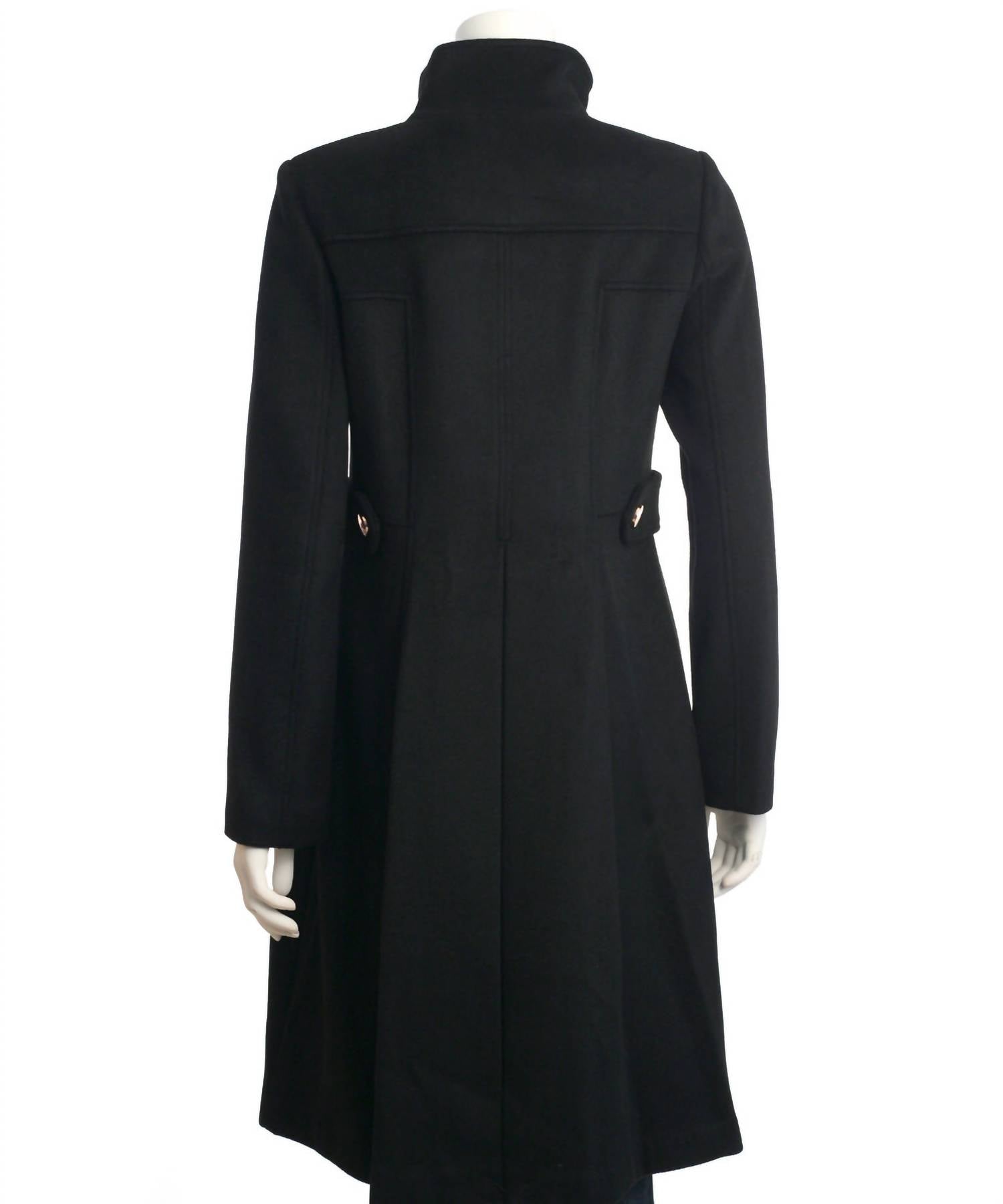 Eliza J - Women's Wool Blend Military Walker Coat