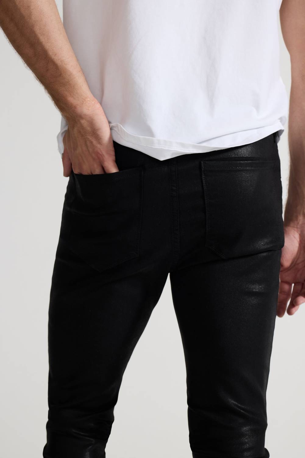 Monfrere - Preston Coated Denim Cargo Pants