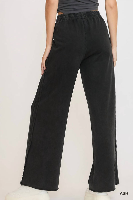 Umgee - Mineral Washed Wide Leg Pants