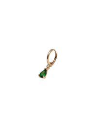 Loren Stewart - Women's Gemstone Charm Hoop Earring