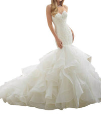 Morilee - Alencon Lace Flounced Dress