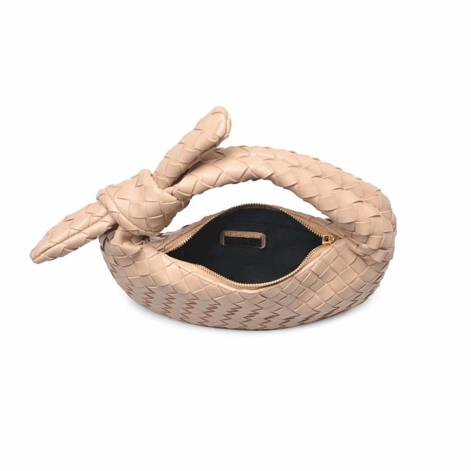 Urban Expressions - Women's Lizbeth Woven Knot Handle Clutch Bag