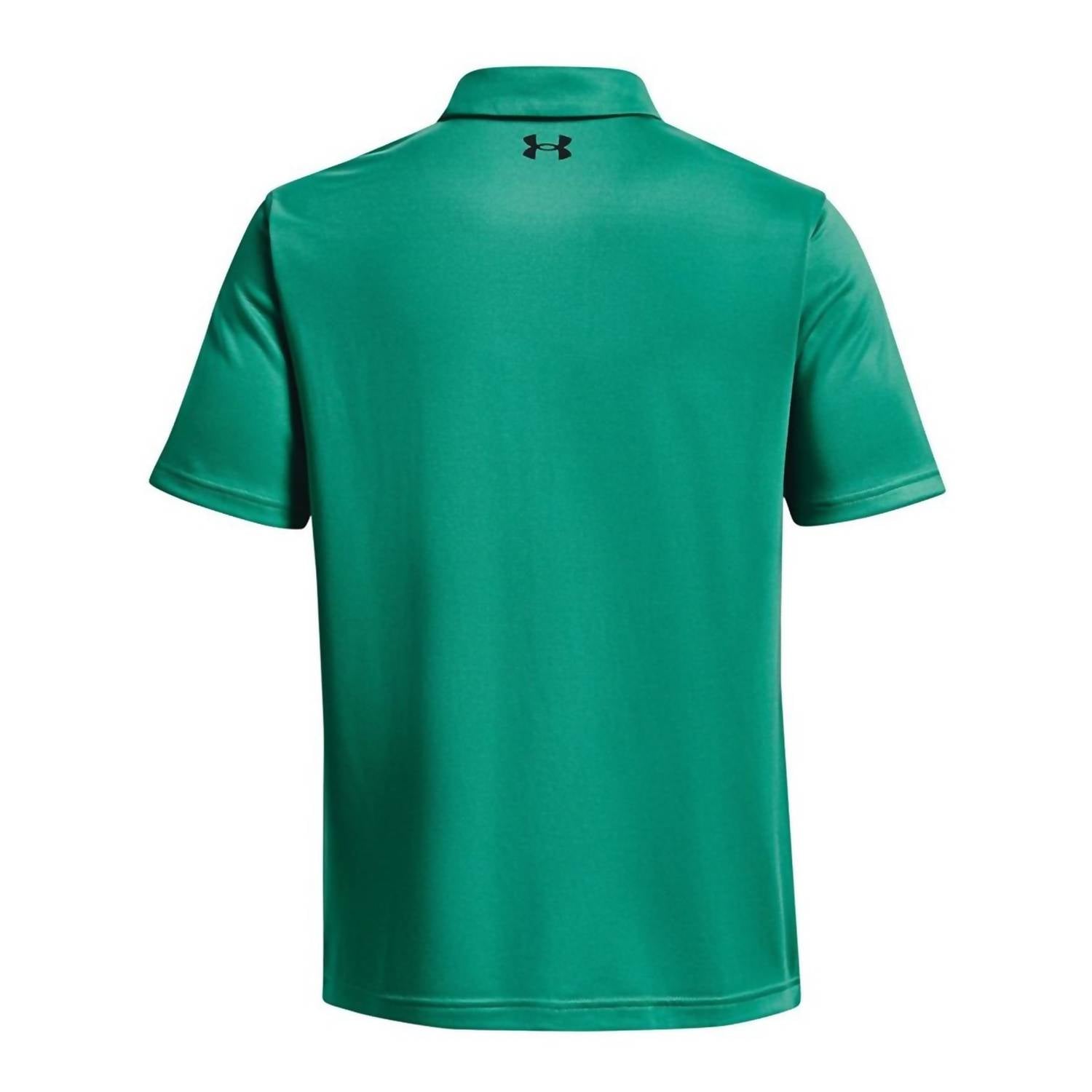 UNDER ARMOUR Men's Tech Golf Polo in birdie green - men's shirt - detail view