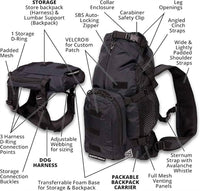 K9 Sport Sack - Walk-on | Lightweight & Packable Dog Carrier With Harness & Storage