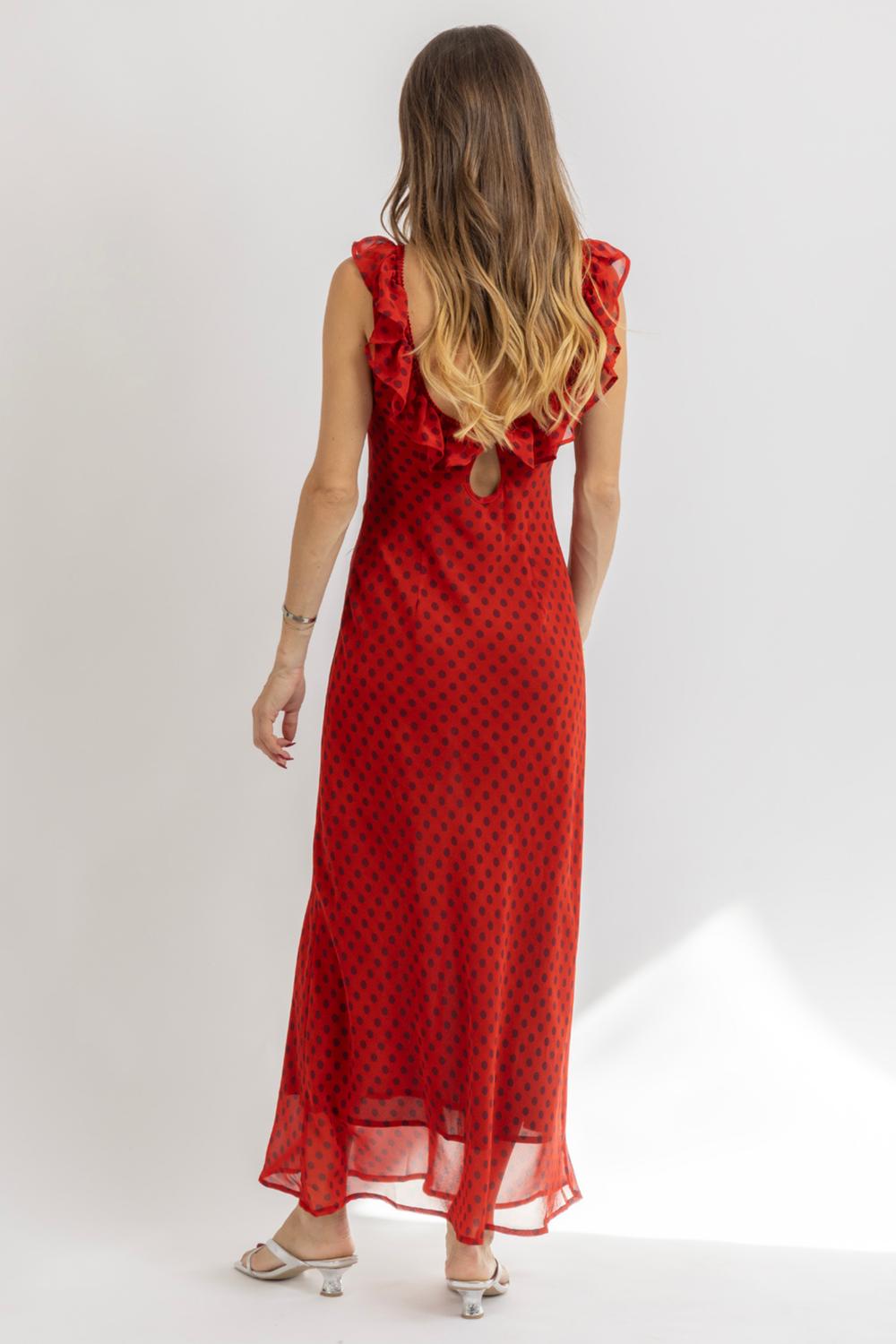 Loucia - PIA POLKA MAXI DRESS
