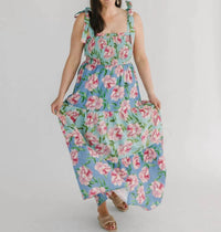 Flying Tomato - Patchwork Printed Woven Maxi Dress