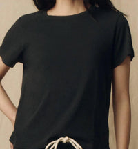THE GREAT. The Little Tee in almost black - women's t-shirt - view 4