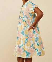 Hayden La - Girls Pastel Button Detail Dress