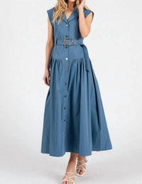 Big Hit Fashion - Slate Midi Dress