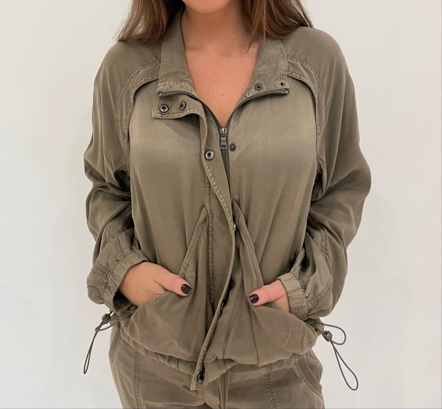 Marrakech - Bali Stretch Cupro Windbreaker Jacket