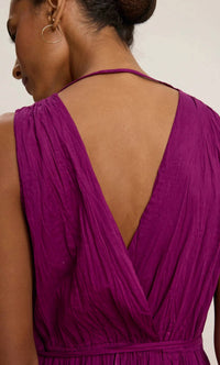 Velvet by Graham & Spencer Marilyn V-neck Dress in fuschia ombre 1 - women's dress - view 4