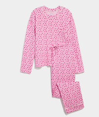 vineyard vines Women's Super-soft Knit Pajama Set in hearts cot can - women's intimate