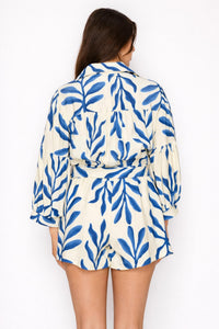 Meet Me In Santorini - Aegean Fern Romper