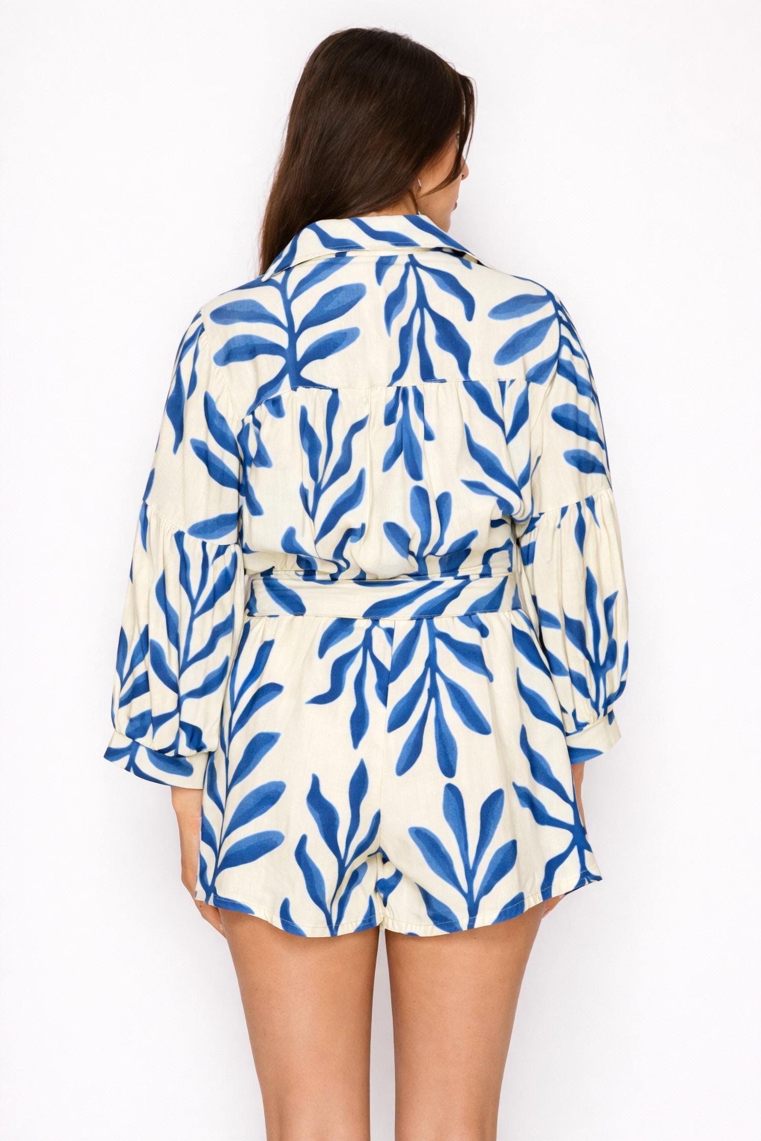 Meet Me In Santorini - Aegean Fern Romper