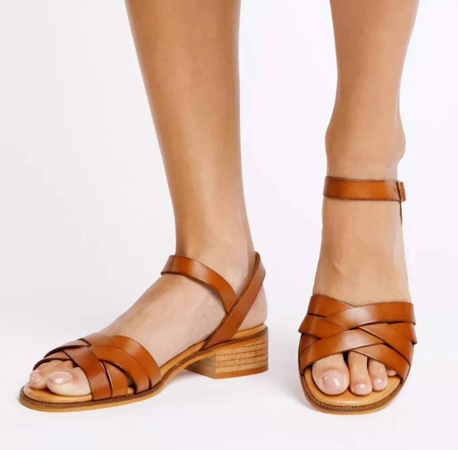 Penelope Chilvers - Women's Heeled Shepherdess Leather Sandal