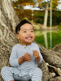 Me & Henry - Boy's Mason Stripe Romper