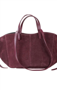 Mint Exclusives - Women's Italian Suede Leather Travel Bag With Leather Pouch