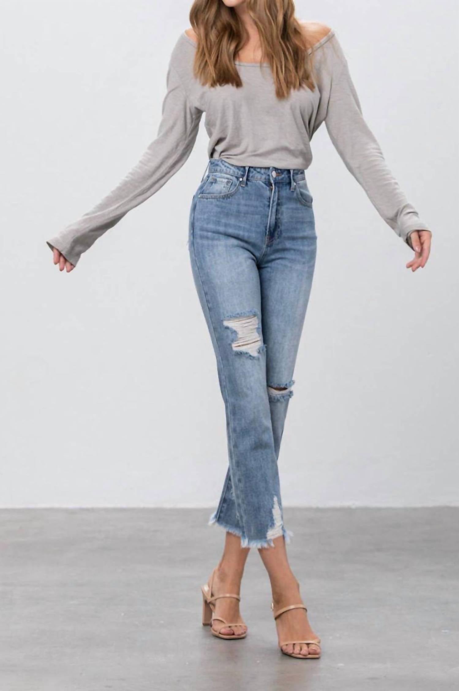 Insane Gene - Invisible Legacy Cropped Straight Jean