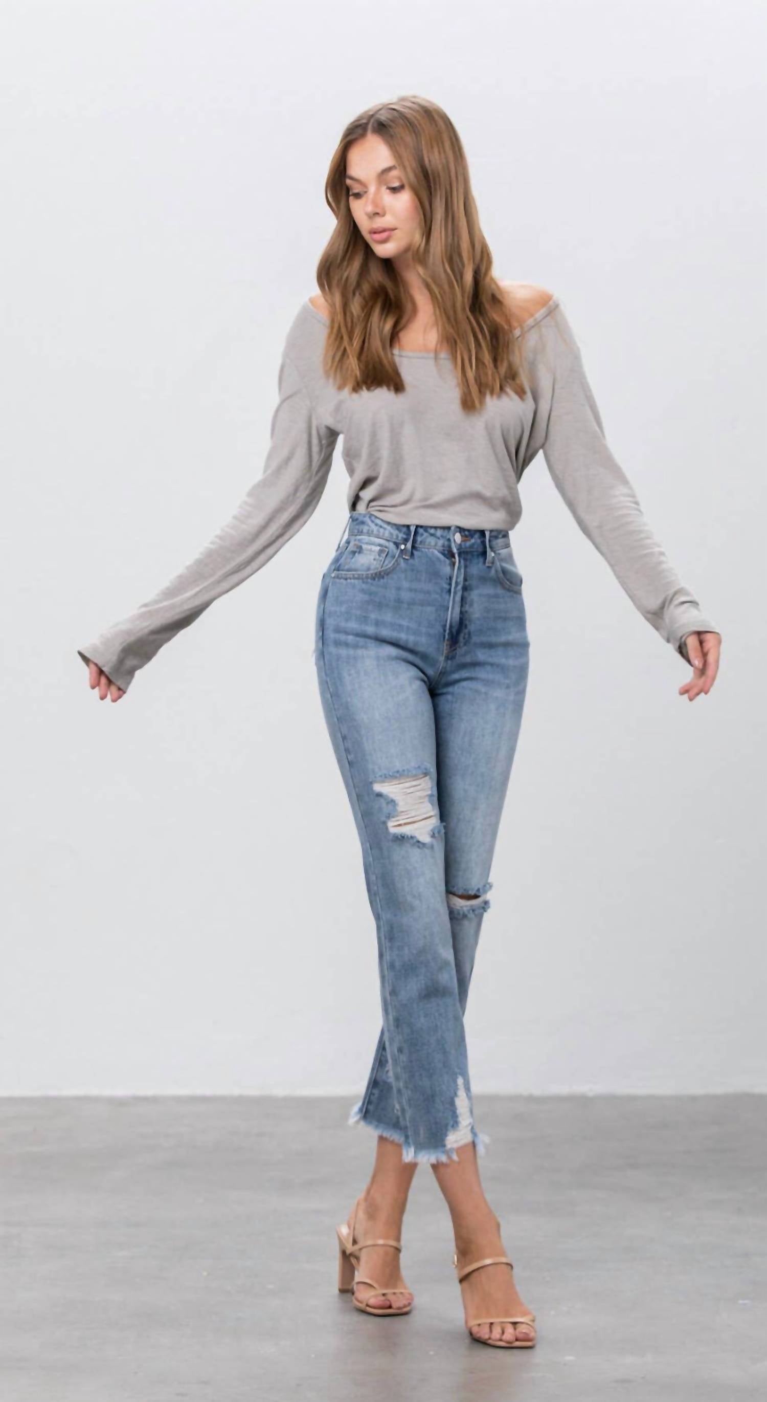 Insane Gene - Invisible Legacy Cropped Straight Jean