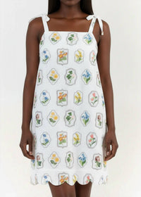 Entro - Flower Embroidery Dress