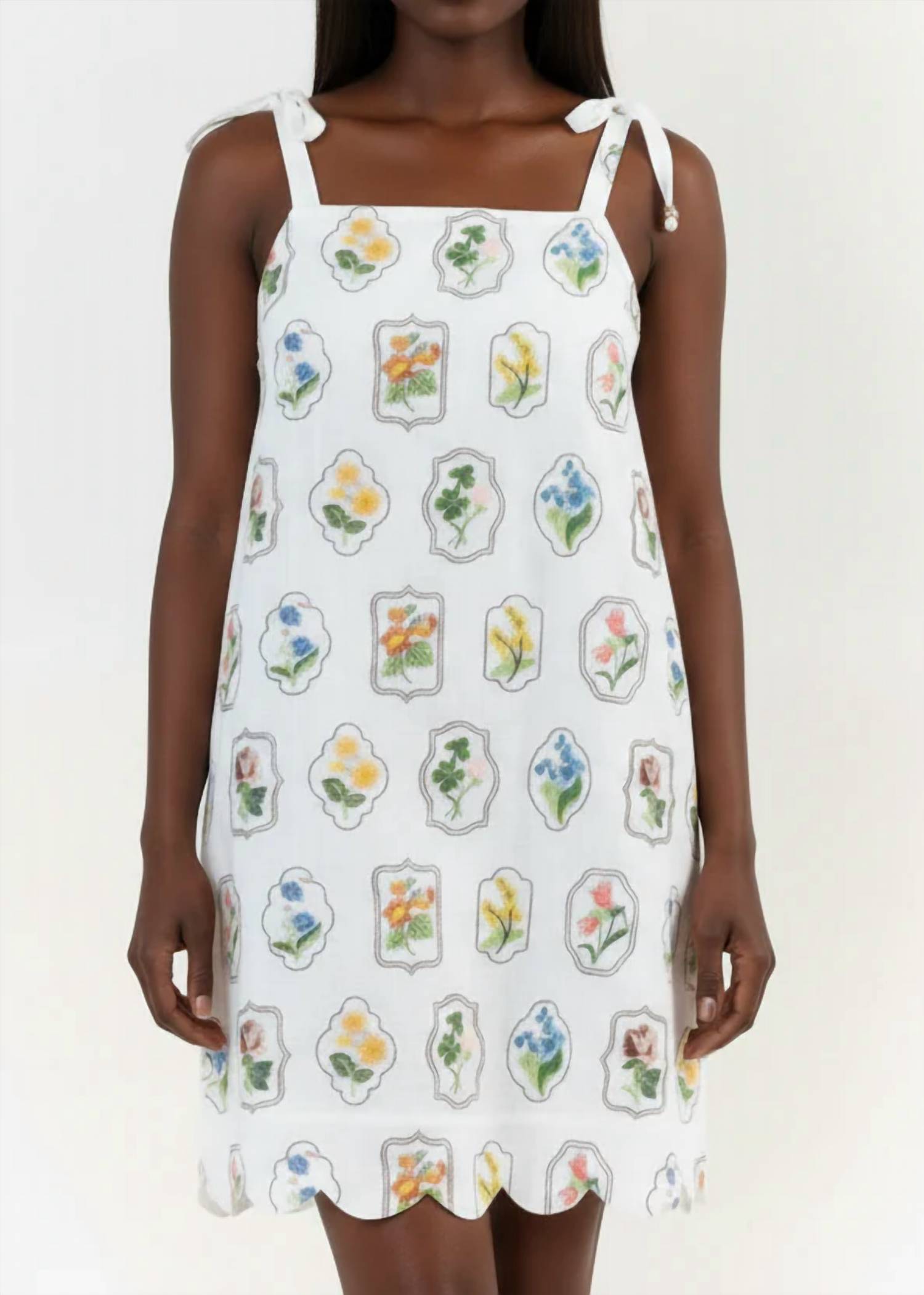 Entro - Flower Embroidery Dress