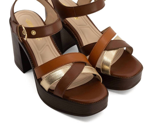 Andrea - Women's Ankle Strap Heeled Sandals