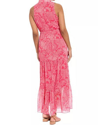 London Times - Women's Floral Ruffled Maxi Dress