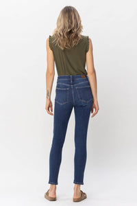 Judy Blue - High Waist Front Inseam & Slit Skinny Denim Jeans