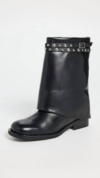 Free People - Women's Scorpio Studded Foldover Boot