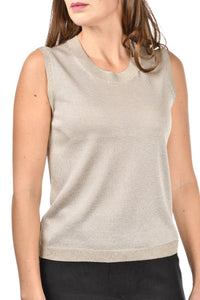 Gran Sasso - Lurex Sleeveless Tank Top