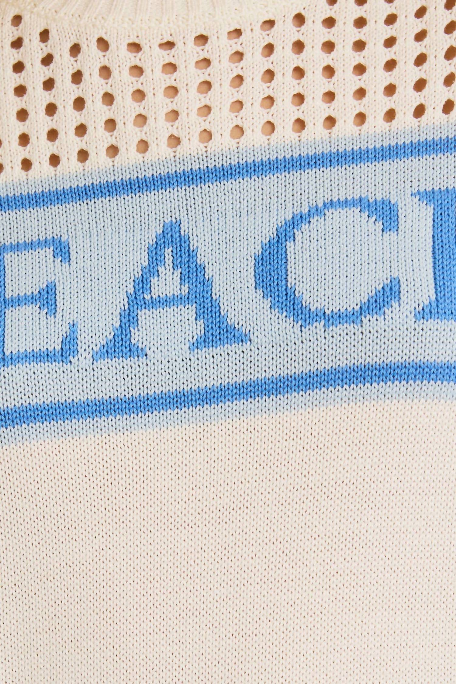 GILLI Beach Open Knit Sweater in blue - women's sweater - view 7