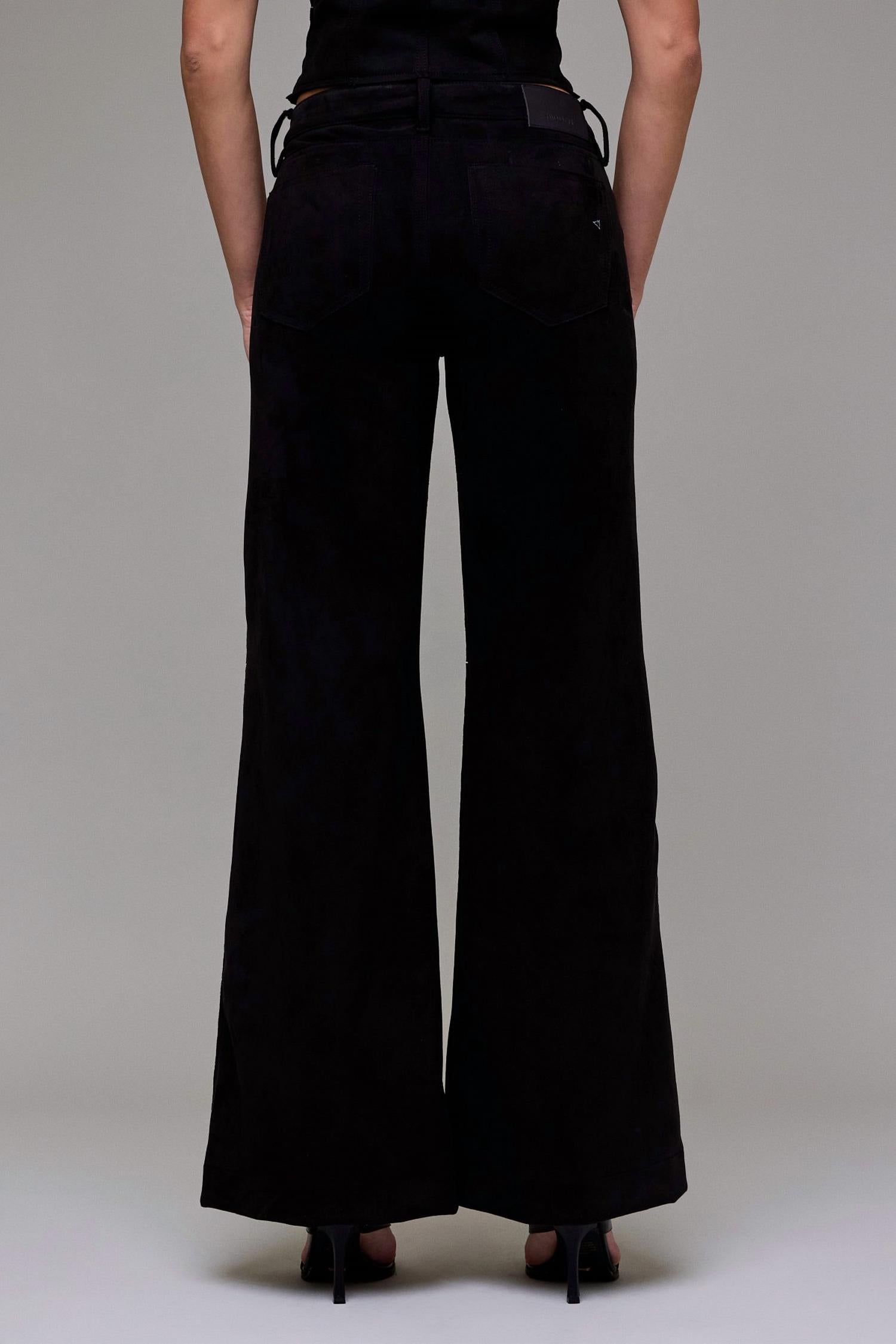 Hidden - Suede Flare Pants