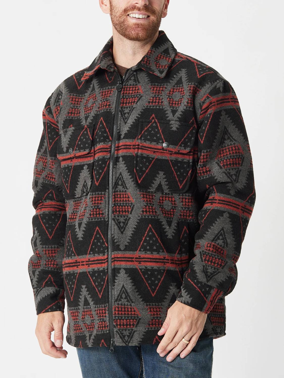 Outback Trading Co. - Koda Aztec Wool Zip Up Jacket
