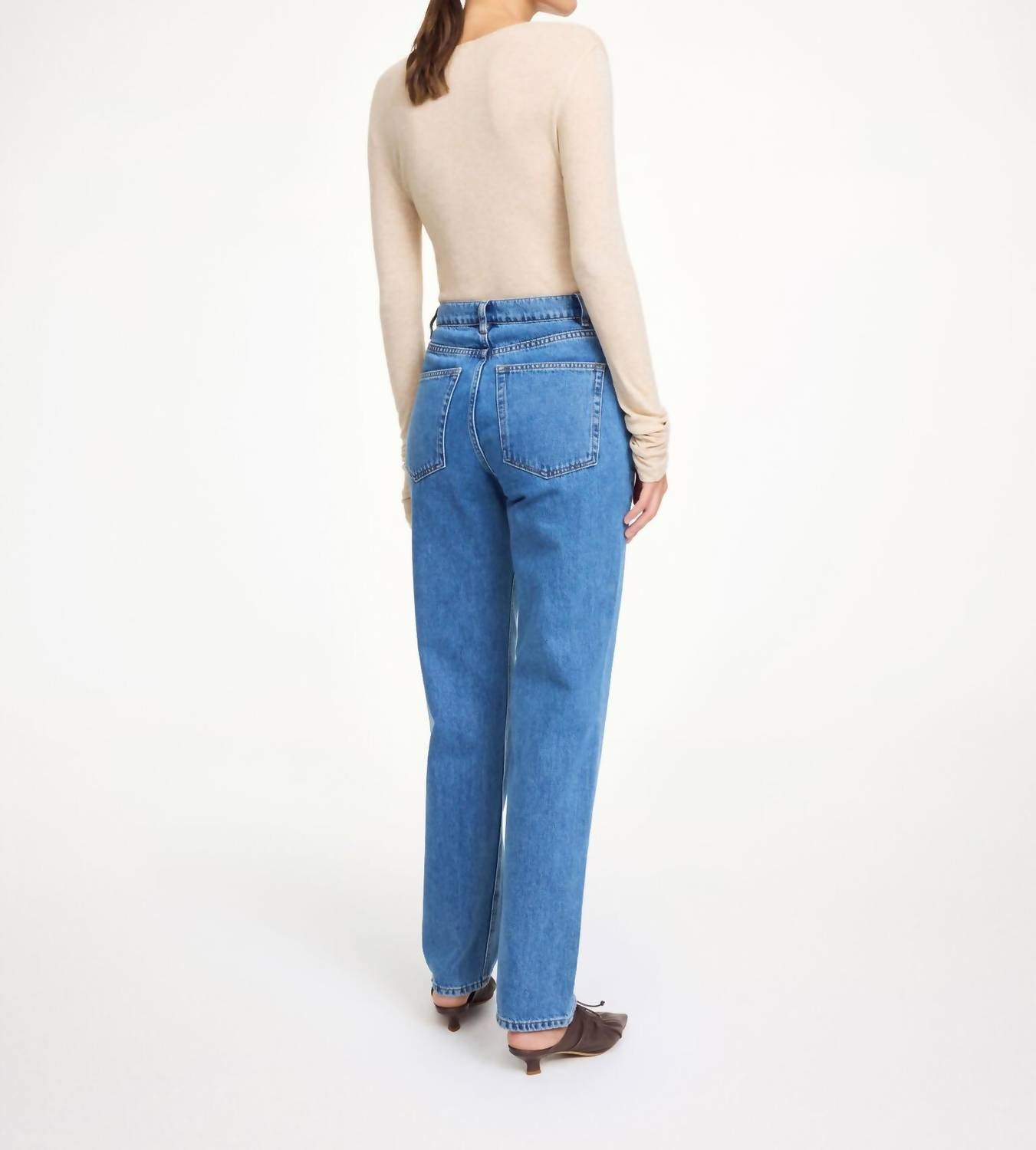 BY MALENE BIRGER Chicago Jean in mid denim blue - women's jeans - view 4