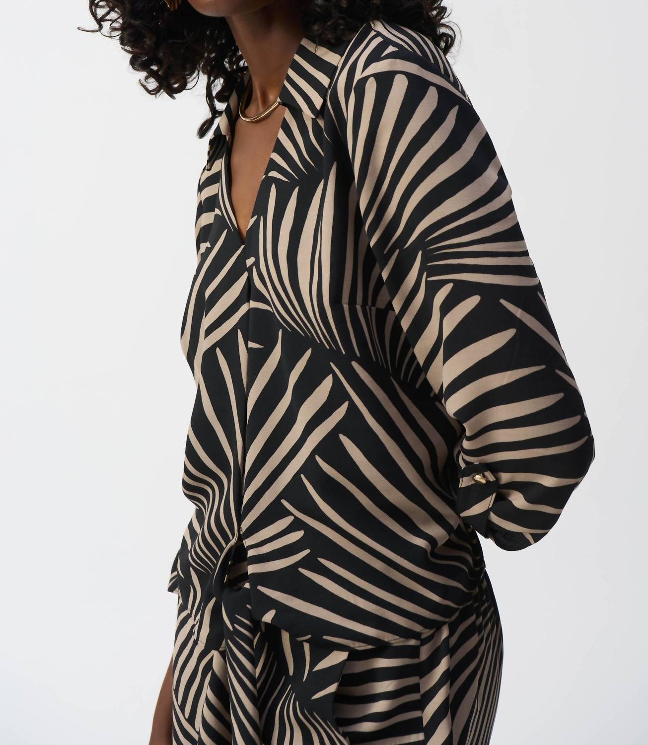Joseph Ribkoff - Gauze Tropical Print Top