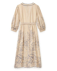 Cartolina Nantucket Sandy Midi Dress in natural - women's dress - view 6
