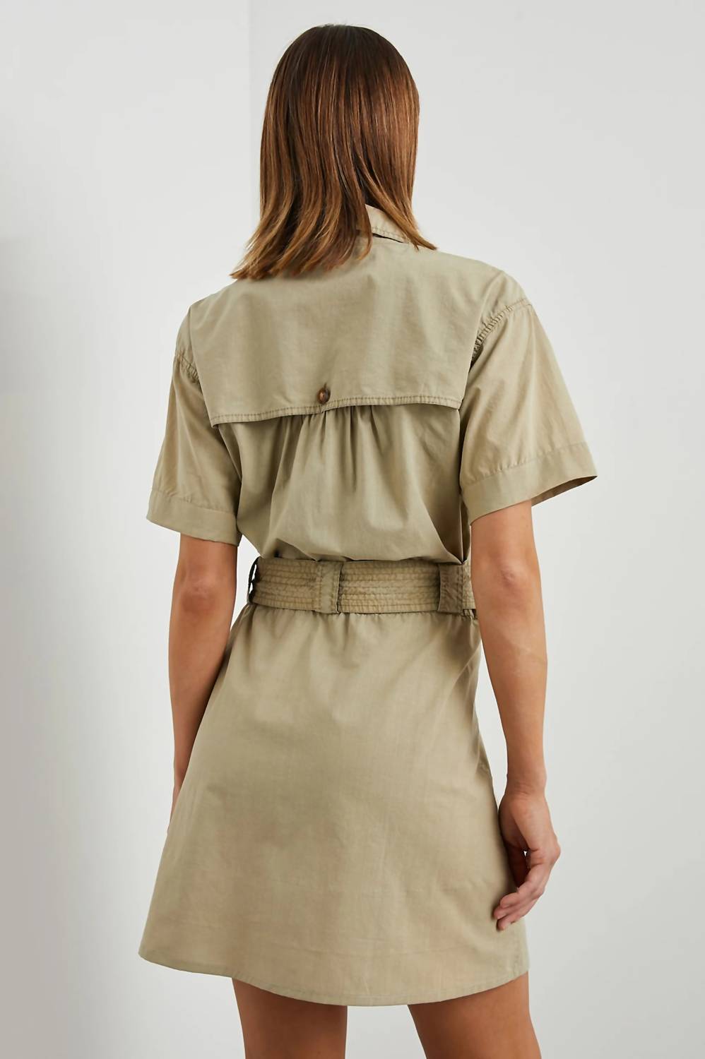 Rails Natalie Sleek Tie-belt Dress in beige - women's dress - alternate view
