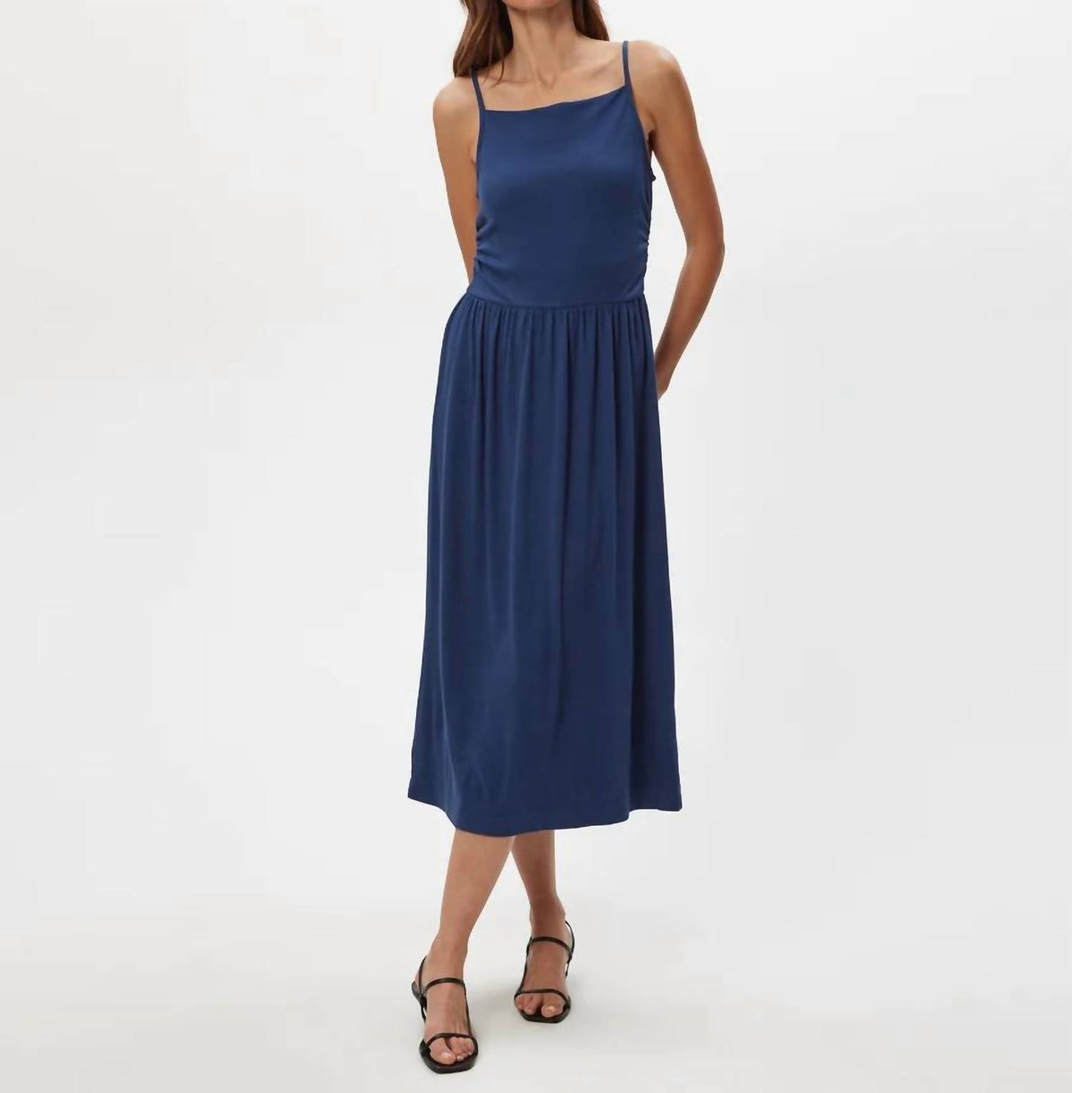 Michael Stars - Matilda Square Neck Flare Midi Dress