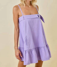 Day + Moon - Crowd Pleaser Contrast Stitch Mini Dress