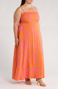 Sugarlips - Sunset Getaway Smocked Maxi Dress - Plus